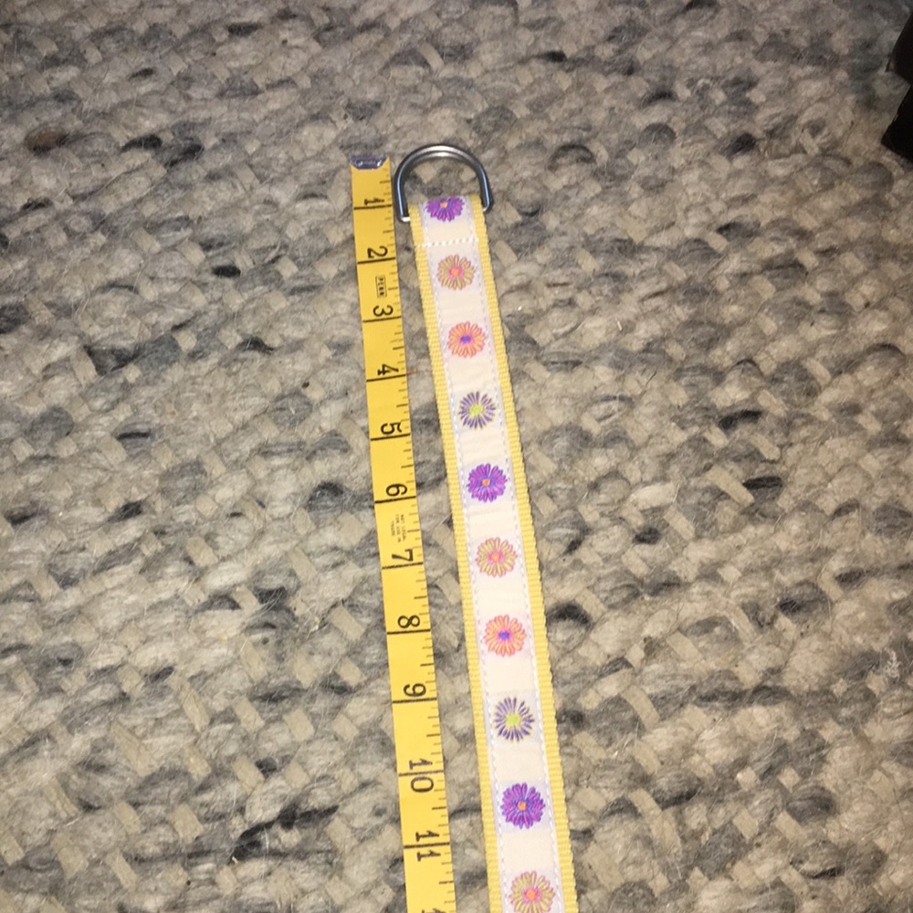 L L Bean Yellow Daisy Belt